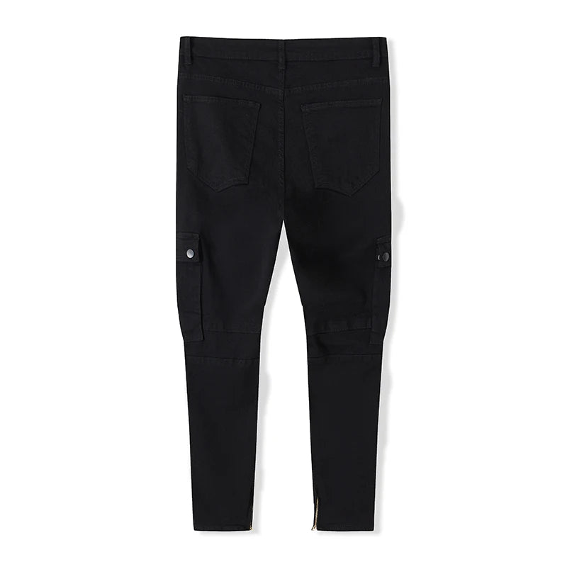 بنطلون جينز رجالي بجيوب كارغو