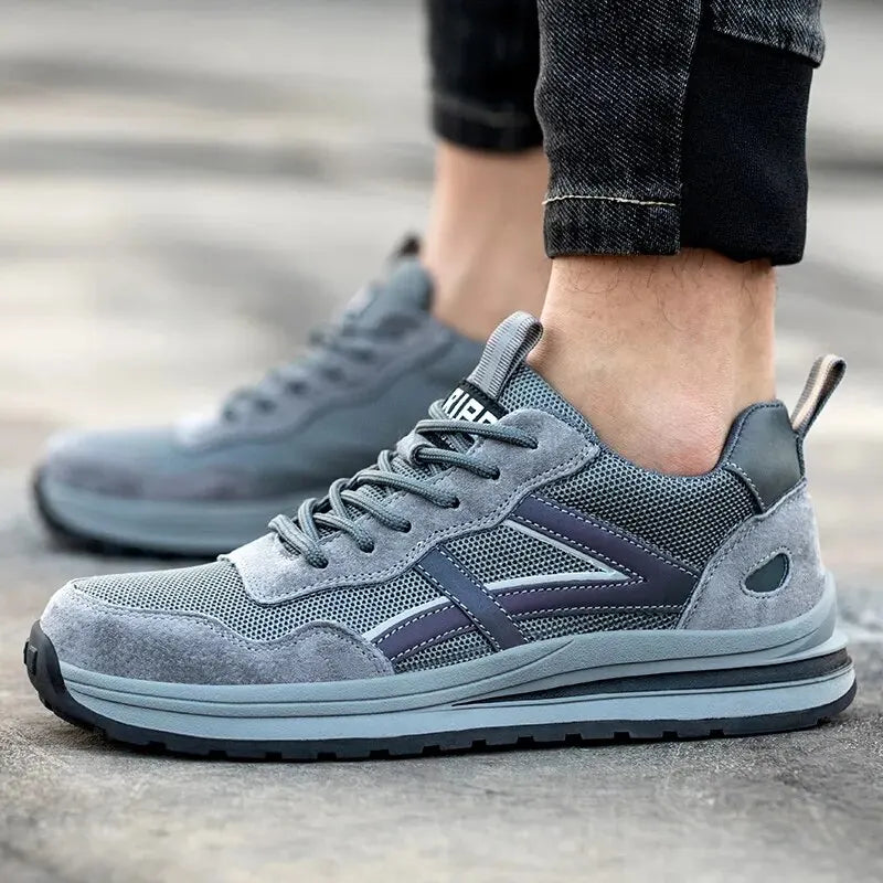 أحذية أمان رجالية بأصابع فولاذية