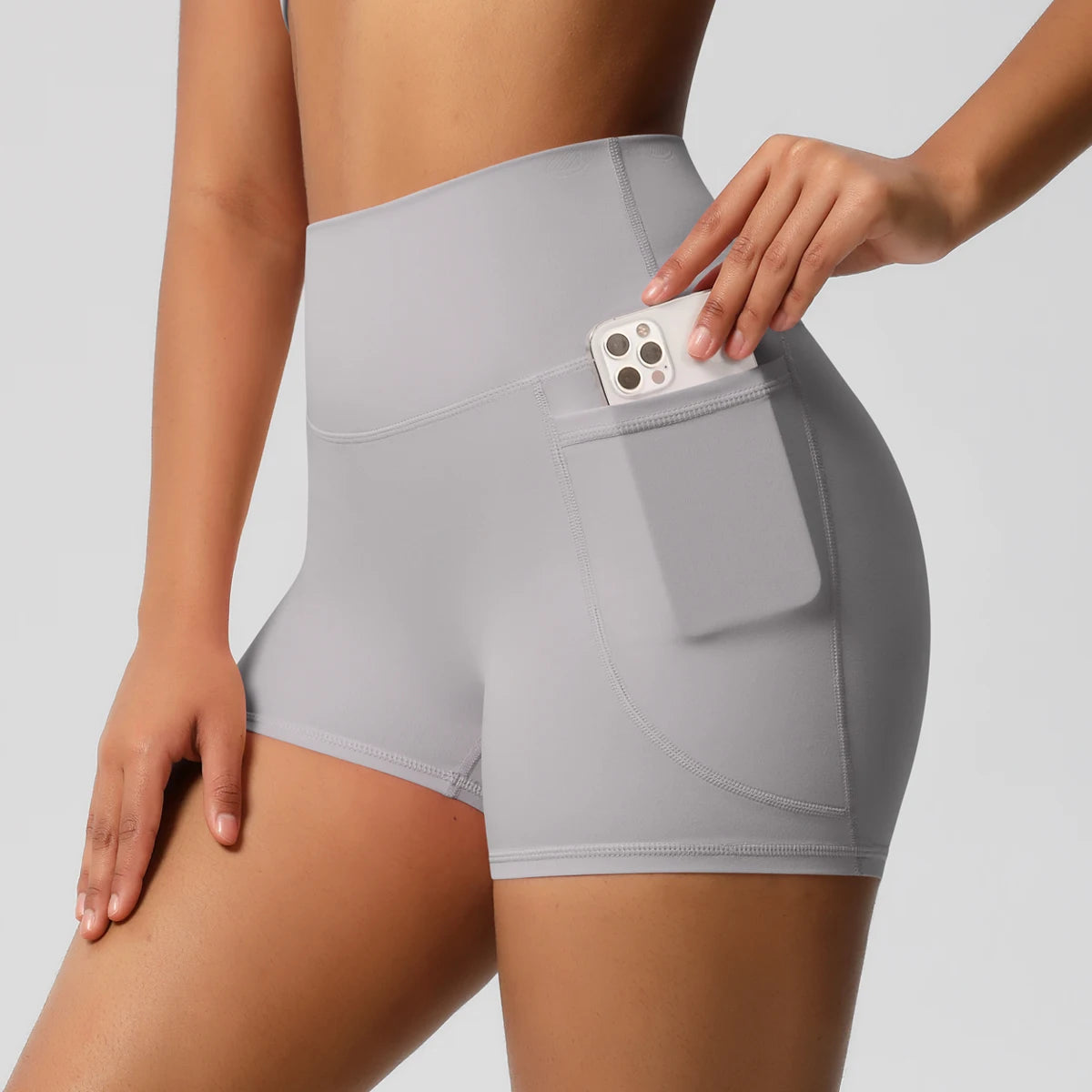 Women's Pocketed Fitness Yoga Shorts
