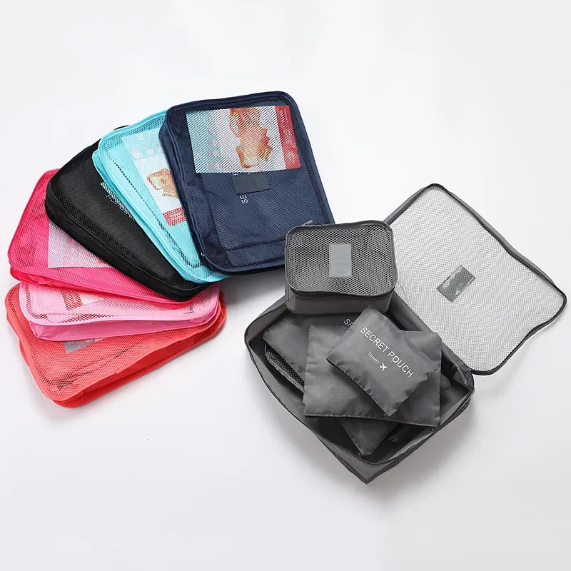 6-Piece Travel Clothes Organizer Set – Packing Cubes