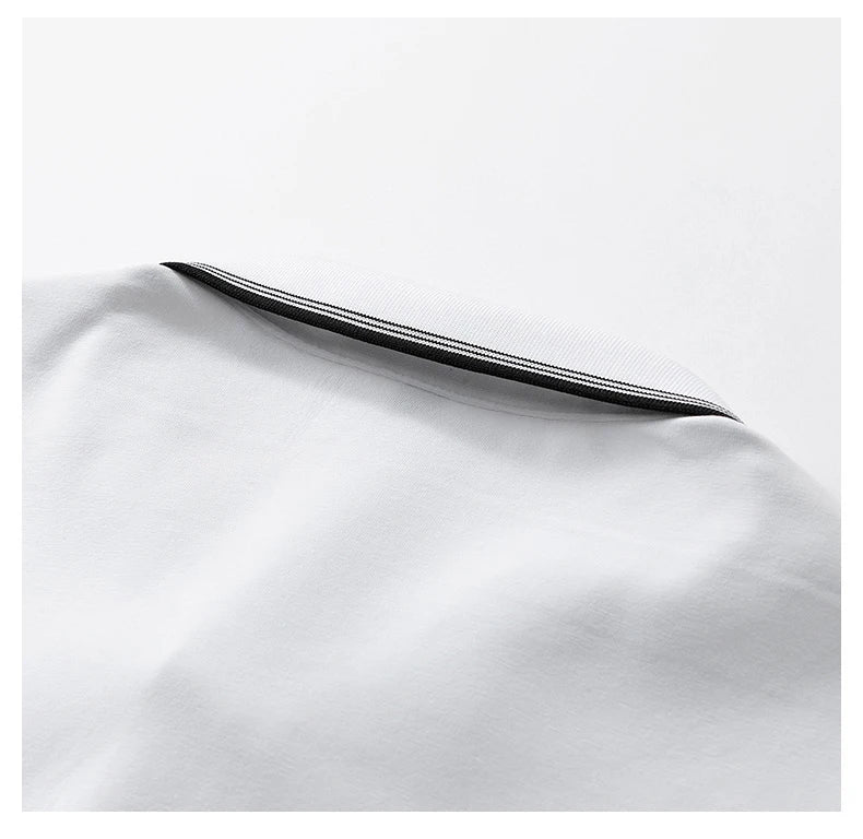 قميص بولو جولف قطني كبير الحجم للرجال