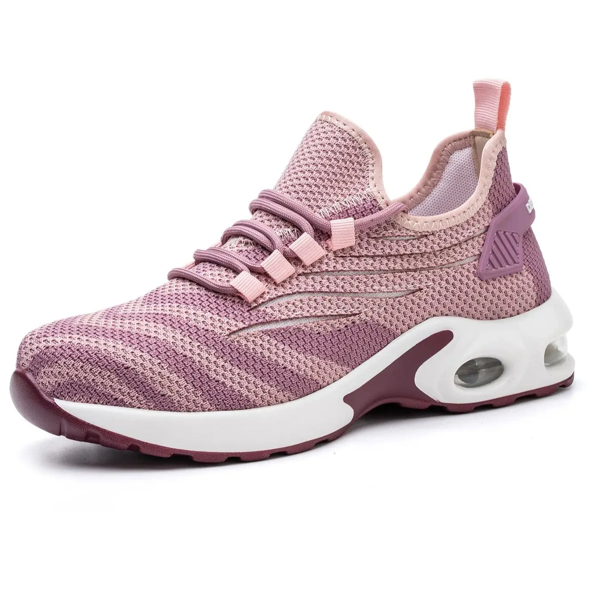 أحذية أمان نسائية وردية اللون بمقدمة فولاذية