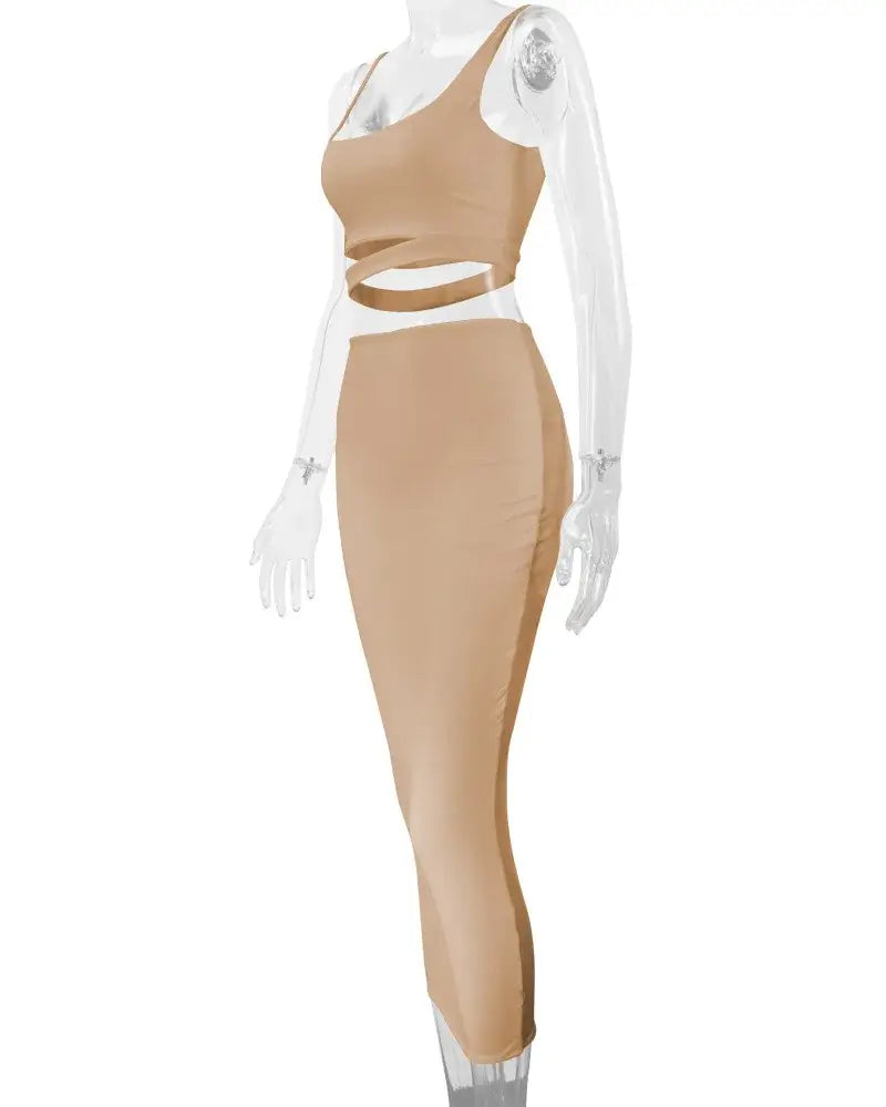 Chic Party Night Dress – Two Piece Set for Women