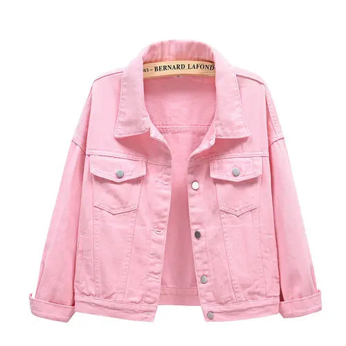 Pure Color Women's Denim Jacket