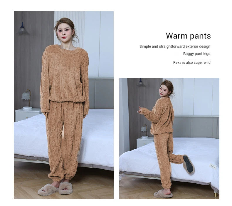Women's Velvet Pajama Set