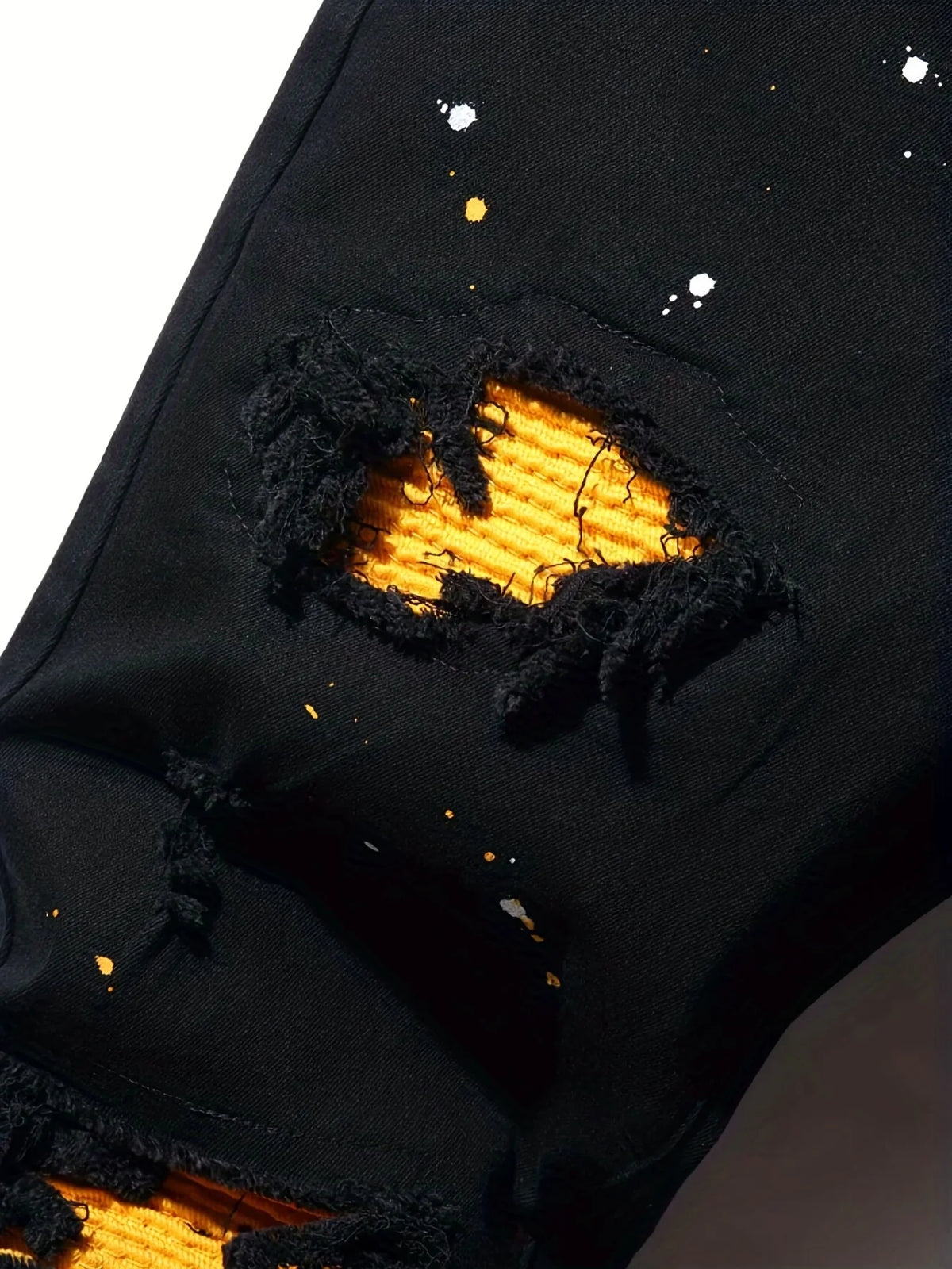 Men's Splash Ink Patchwork Jeans