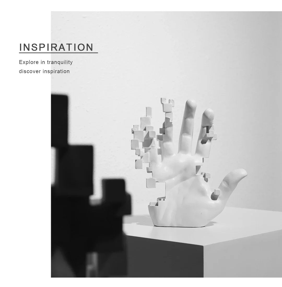 Abstract Palm Hand Sculpture Decor