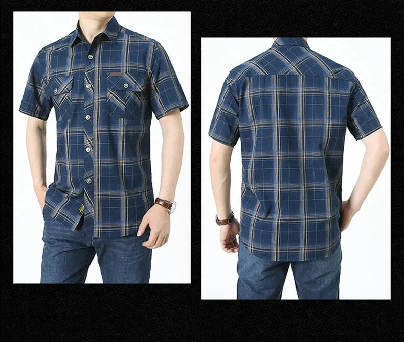 Men Plaid Casual Shirt