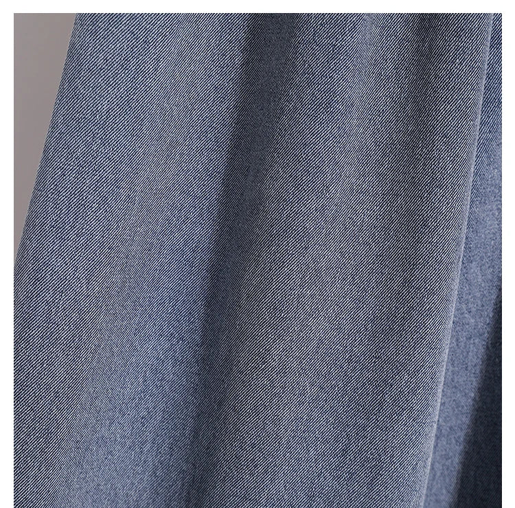 بنطلون جينز نسائي واسع الساق بمقاسات كبيرة 2025