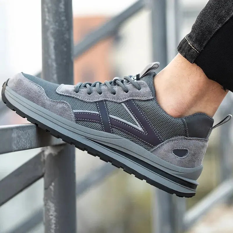 أحذية أمان رجالية بأصابع فولاذية