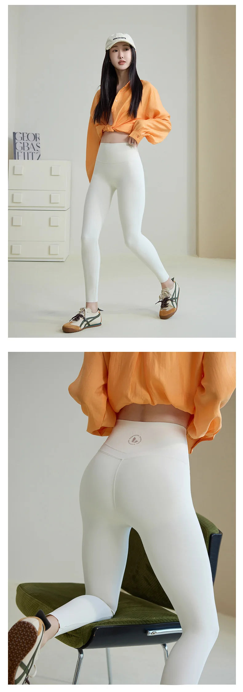 Women High Waist Push Up Sharkskin Leggings