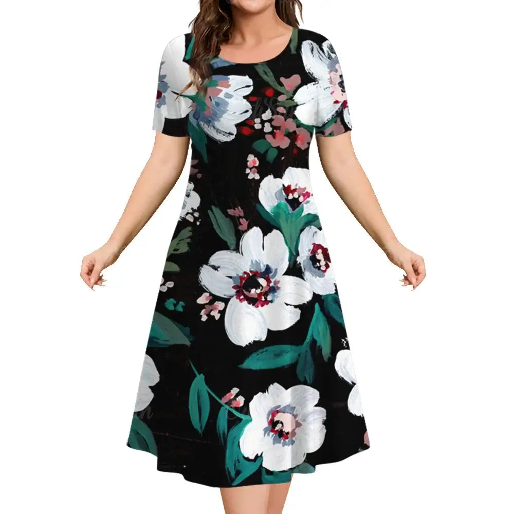 Women's Dresses Flower Elements Travel Party Dresses