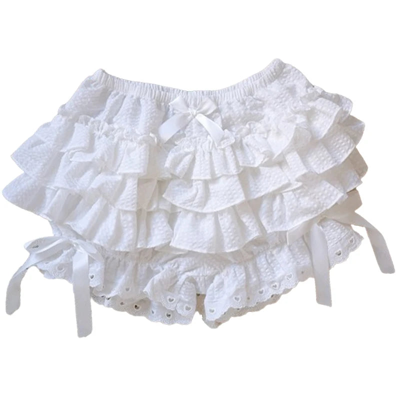 Women's Kawaii Patchwork Skirt Shorts