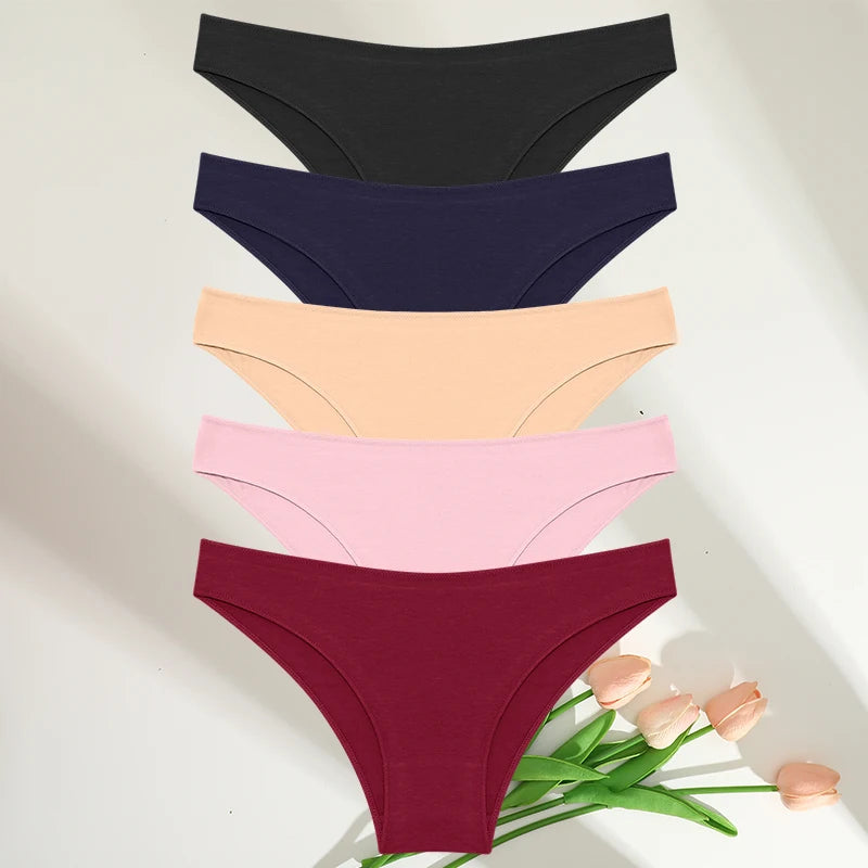 Women Cotton Panties Set (5pcs)