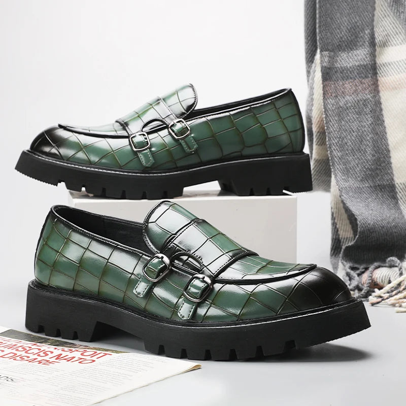 Men Platform Formal Leather Shoes