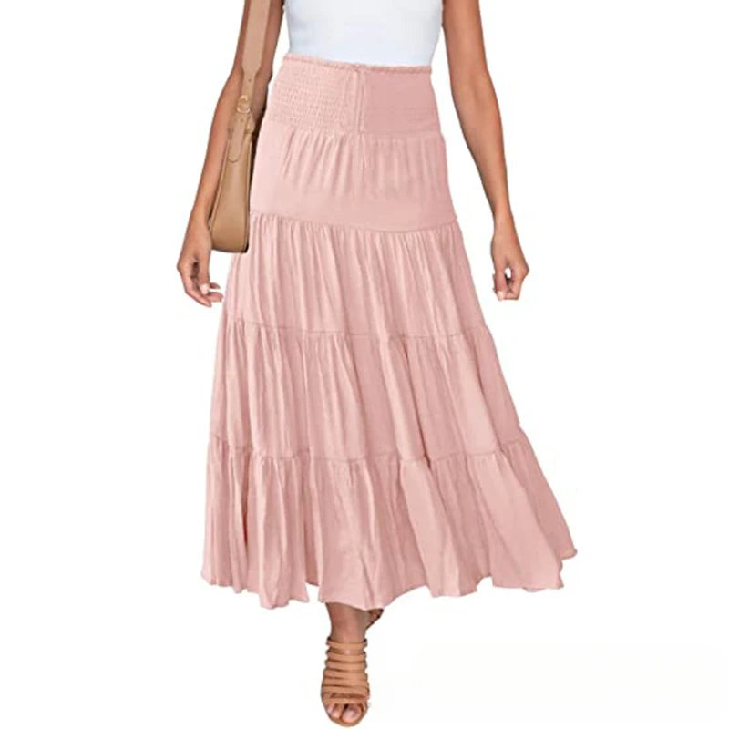 Women Boho Maxi Skirt