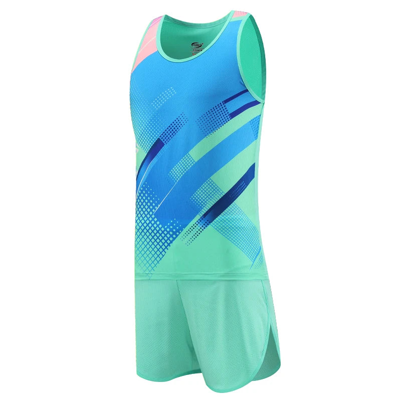 طقم رياضي سريع الجفاف للرجال بمقاسات كبيرة - طقم جري