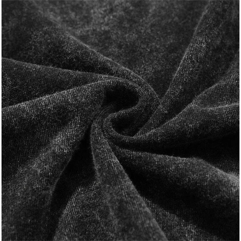 Oversized Men's Hoodie – Vintage Black Pullover