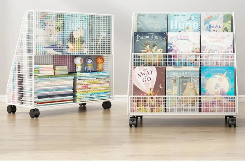 Kids Bookshelf Desk Organizer