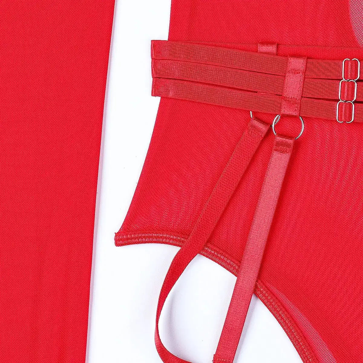 جمبسوت نسائي شبكي مع حمالة صدر