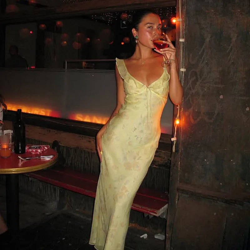 Women V Neck Lace Bodycon Dress