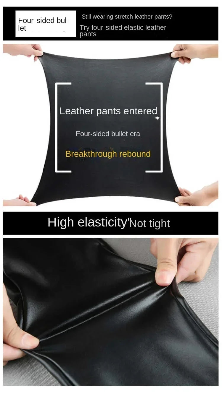 Women Winter Leather Leggings