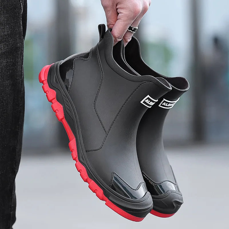 Men Waterproof Rain Boots