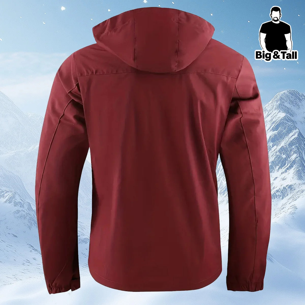 Men's Plus Size Workwear Hooded Jacket