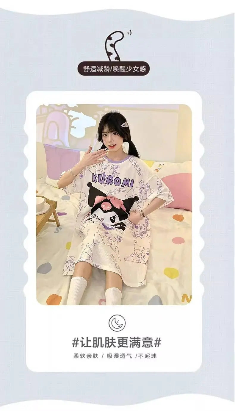 Sanrio Kuromi Cute Pajamas Cosplay Costume