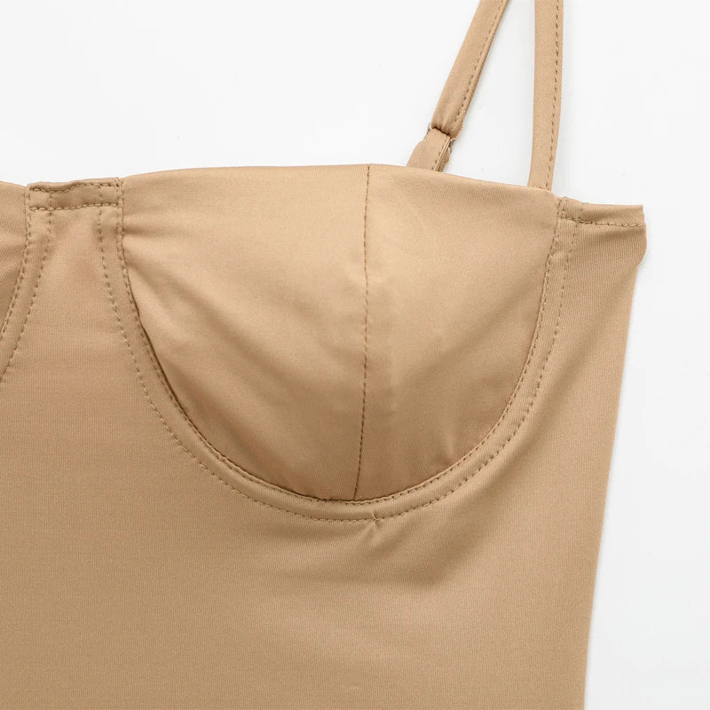 Satin Camisole Bodysuit Women – Backless Lingerie