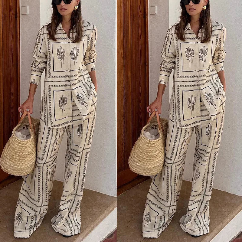 Women's Printed 2 Piece Set