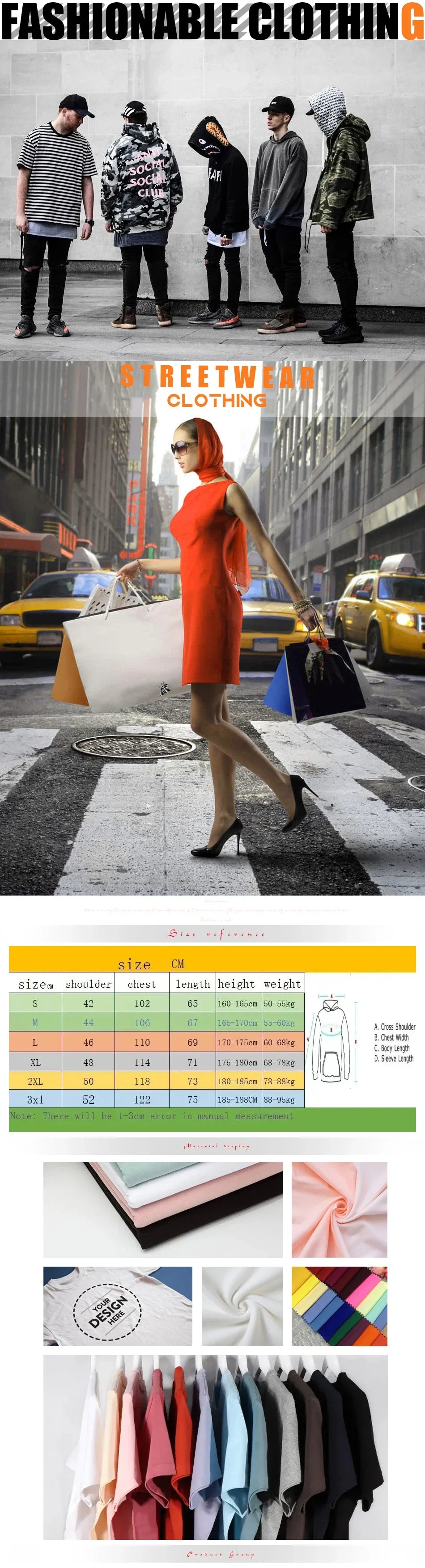 هودي رجالي بمقاس كبير على شكل حرف V - قصة فضفاضة غير رسمية