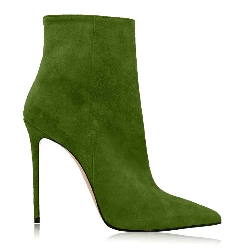 Suede Stiletto Boots