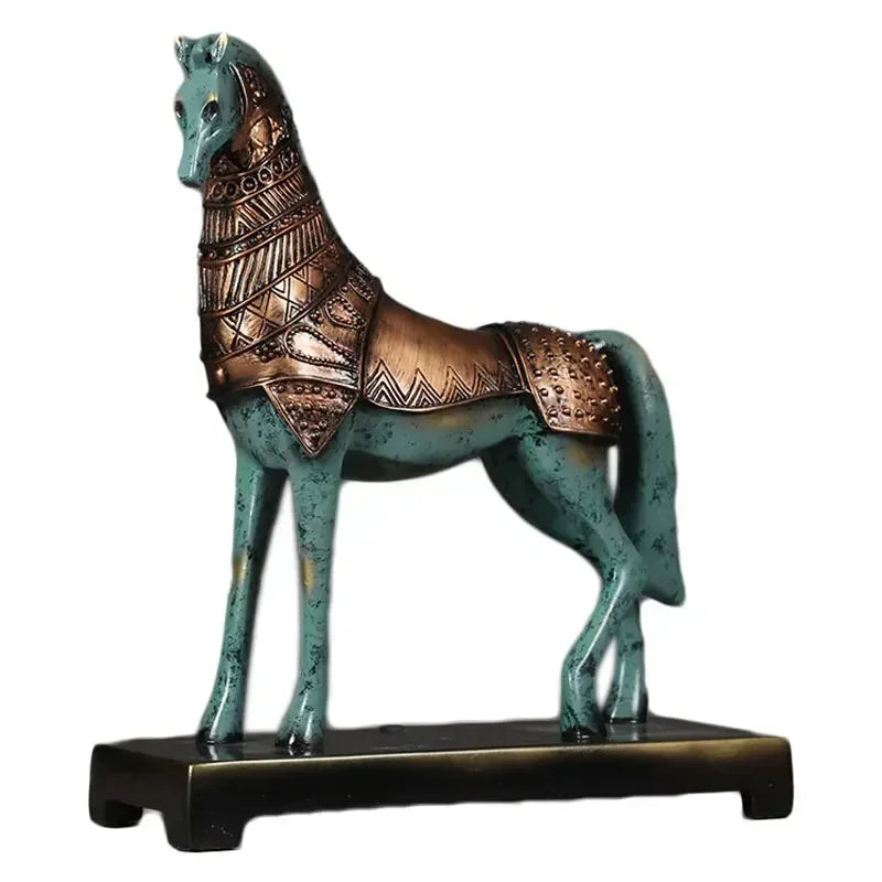 European Lucky Horse Resin Ornament
