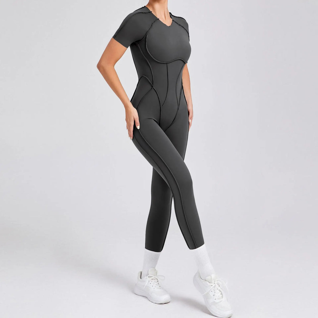 Women Backless Yoga Jumpsuit