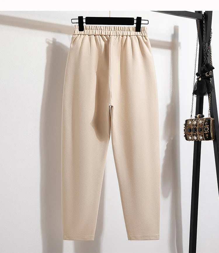 Women's Plus Size High Waist Pants – Autumn Winter