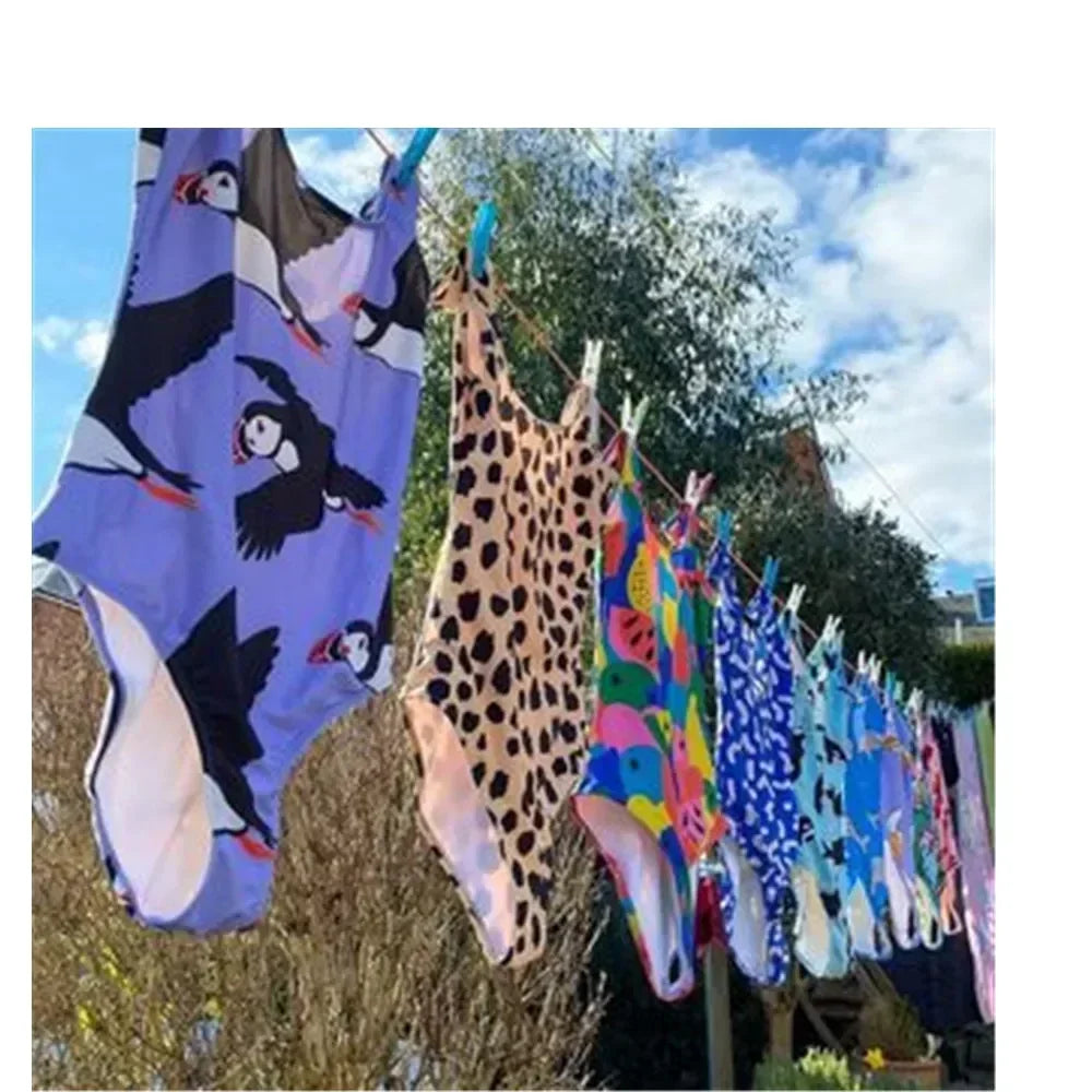 Simple Print Swimsuit