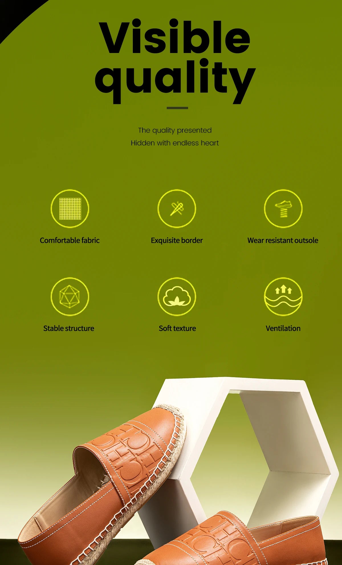 أحذية شاطئ نسائية مسطحة مصنوعة يدويًا من القنب