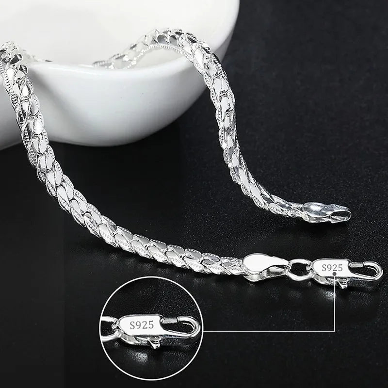 925 Sterling Silver Chain Bracelet