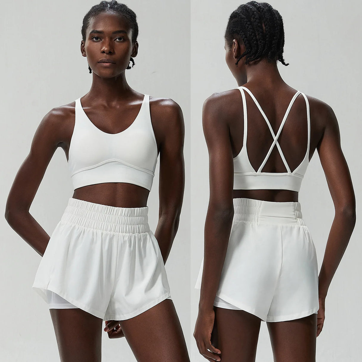 مجموعة رياضية سريعة الجفاف للنساء في الهواء الطلق