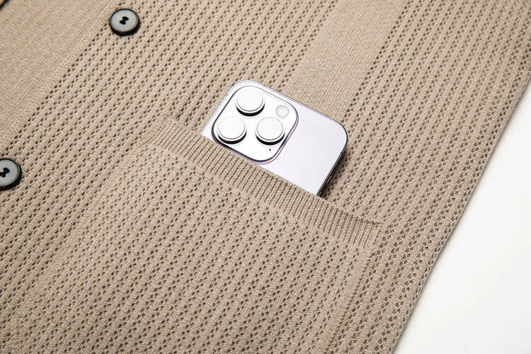 Men V-Neck Cardigan Sweater