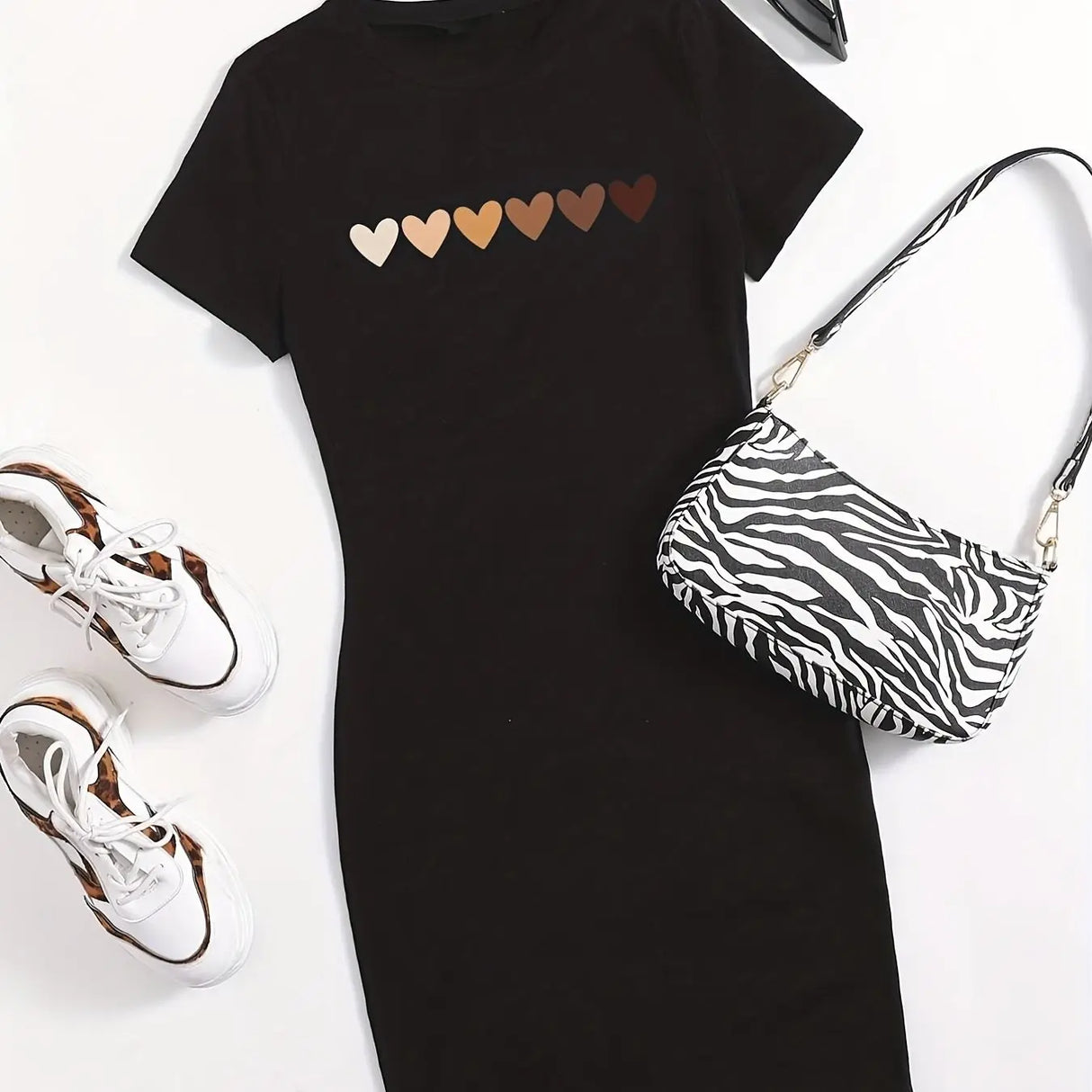 فستان رياضي كاجوال للنساء بمقاسات كبيرة