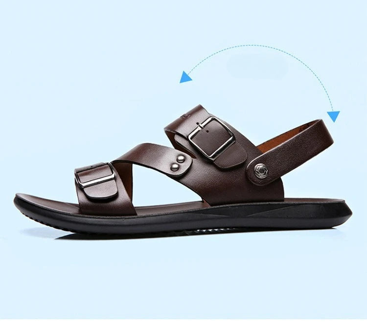 Men Soft Sole Leather Sandals