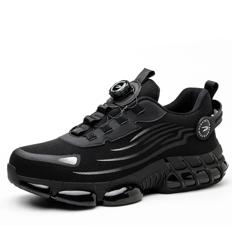 أحذية أمان نسائية شبكية قابلة للتهوية بأصابع فولاذية