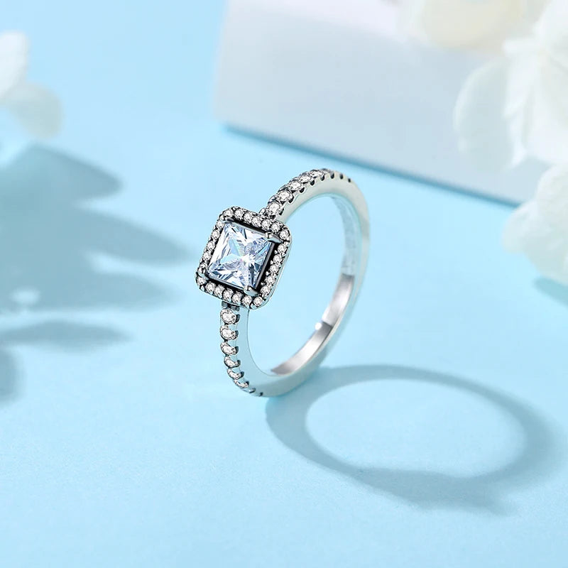 925 Sterling Silver Engagement Ring