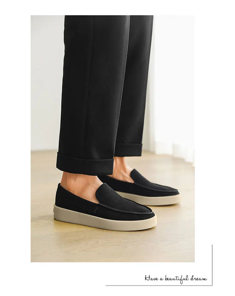 Men Suede Lightweight Driving Loafers