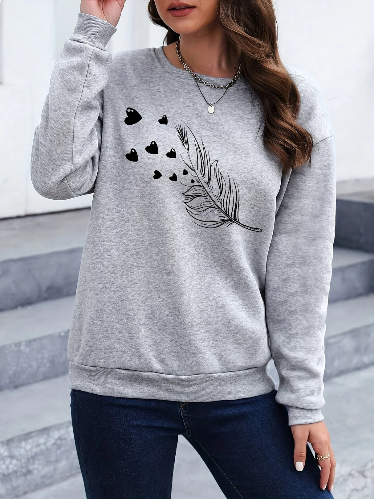 Loose Crewneck Sweatshirt
