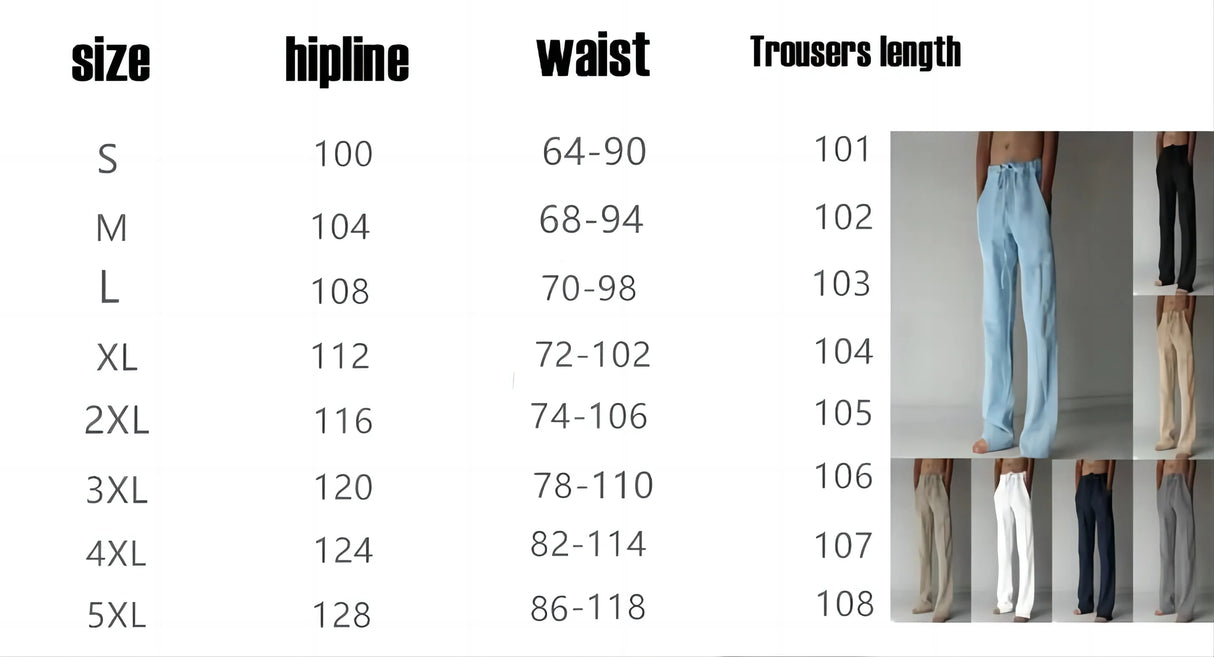 بنطلون رجالي كاجوال من مزيج القنب