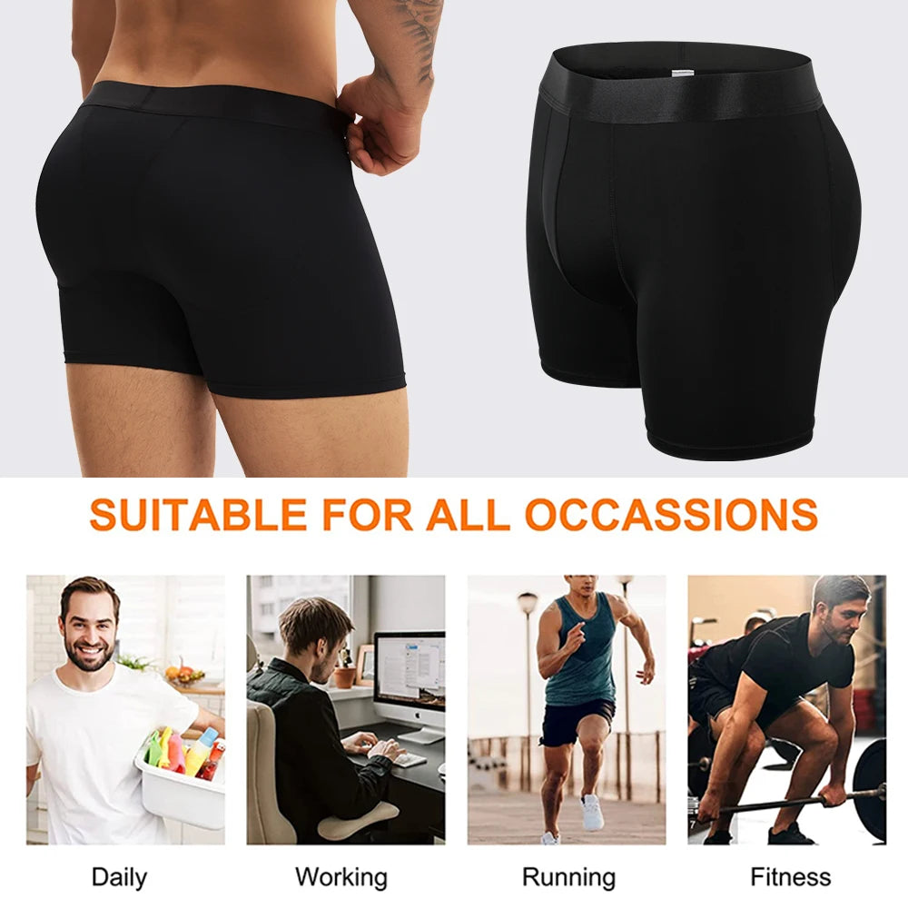 سراويل بوكسر رجالية لرفع المؤخرة