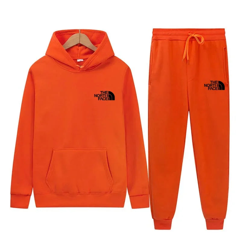 Unisex Printed Hooded Tracksuit